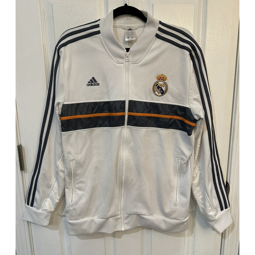 Real Madrid Football Soccer Track Jacket ADIDAS G83284 Size L Mens